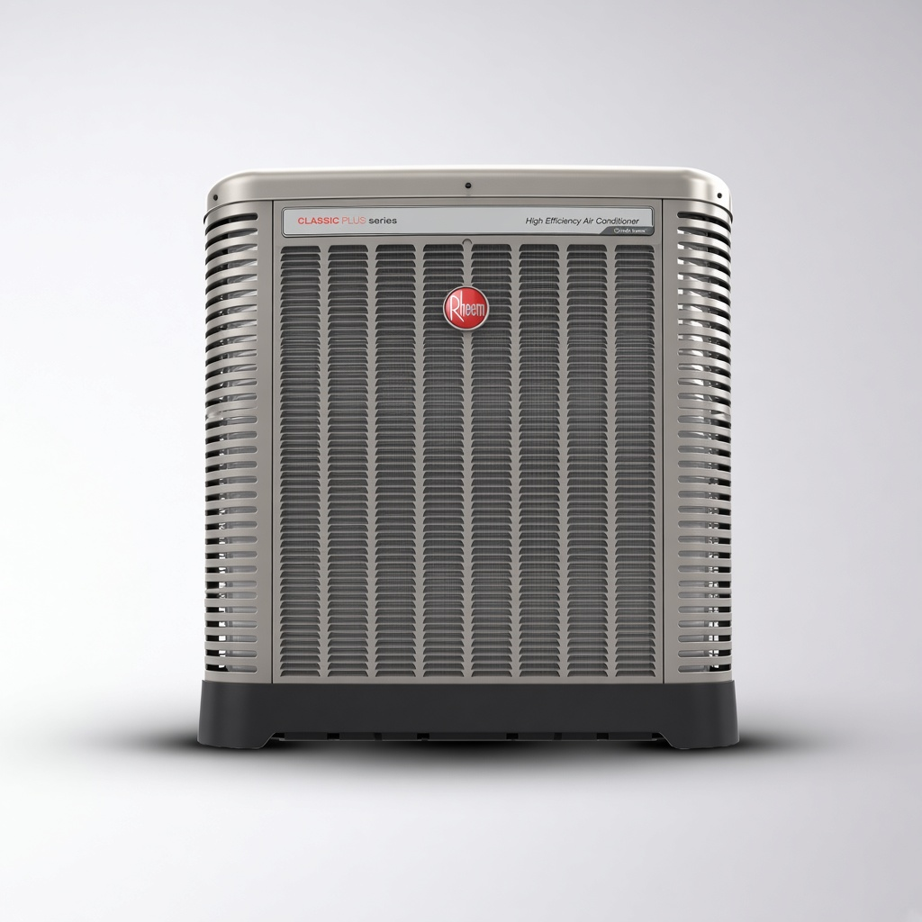 Rheem AC sized for 24,000 to 36,000 BTU, 2 to 3 ton